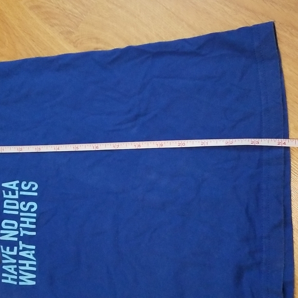 American Apparel womans blue floppy disc graphic short sleeve shirt large - Picture 8 of 8